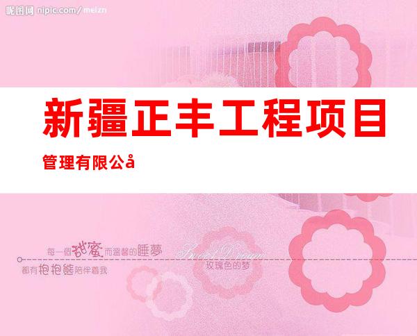 新疆正丰工程项目管理有限公司